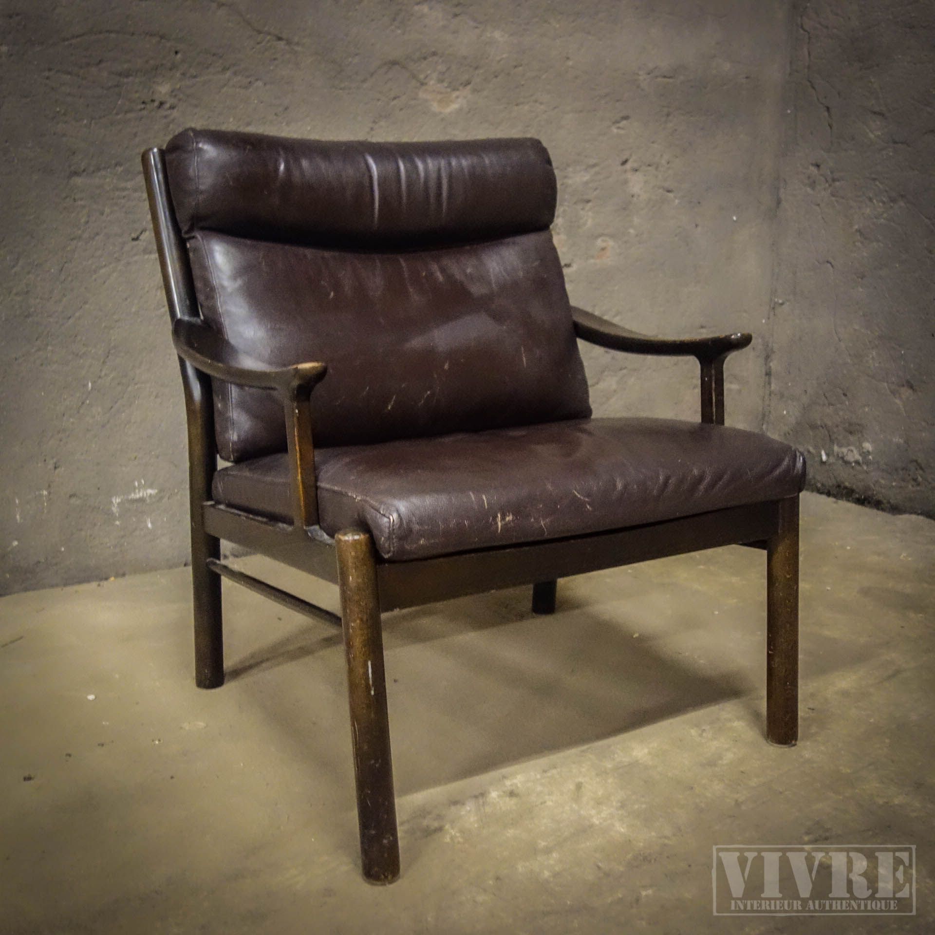 Ventileren Samenhangend royalty Deense design fauteuil - jaren 60 - Assortiment - Vivre Interieur  Authentique