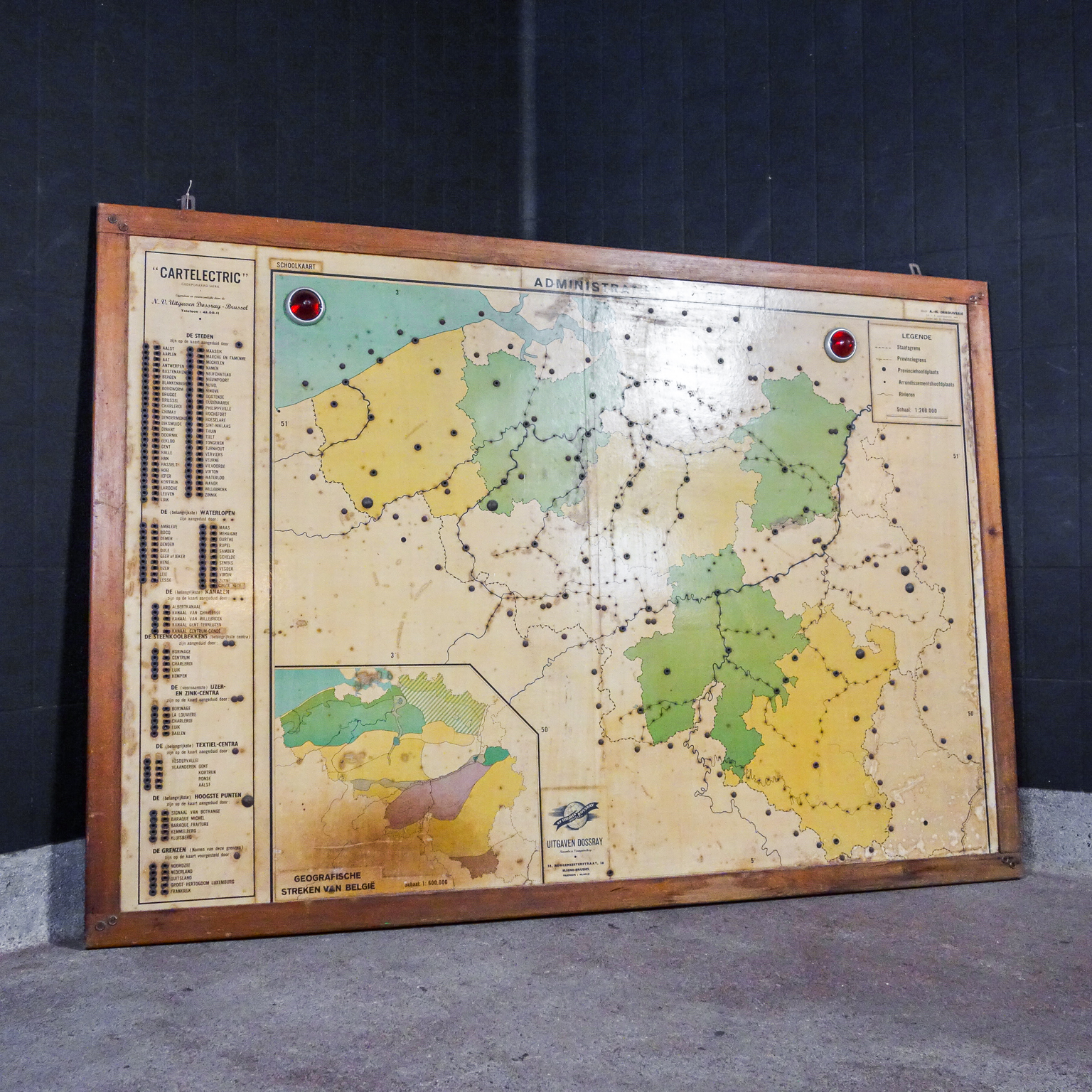 maximaliseren Tragisch segment Grote Vintage Landkaart België - Jaren 50 - Assortiment - Vivre Interieur  Authentique